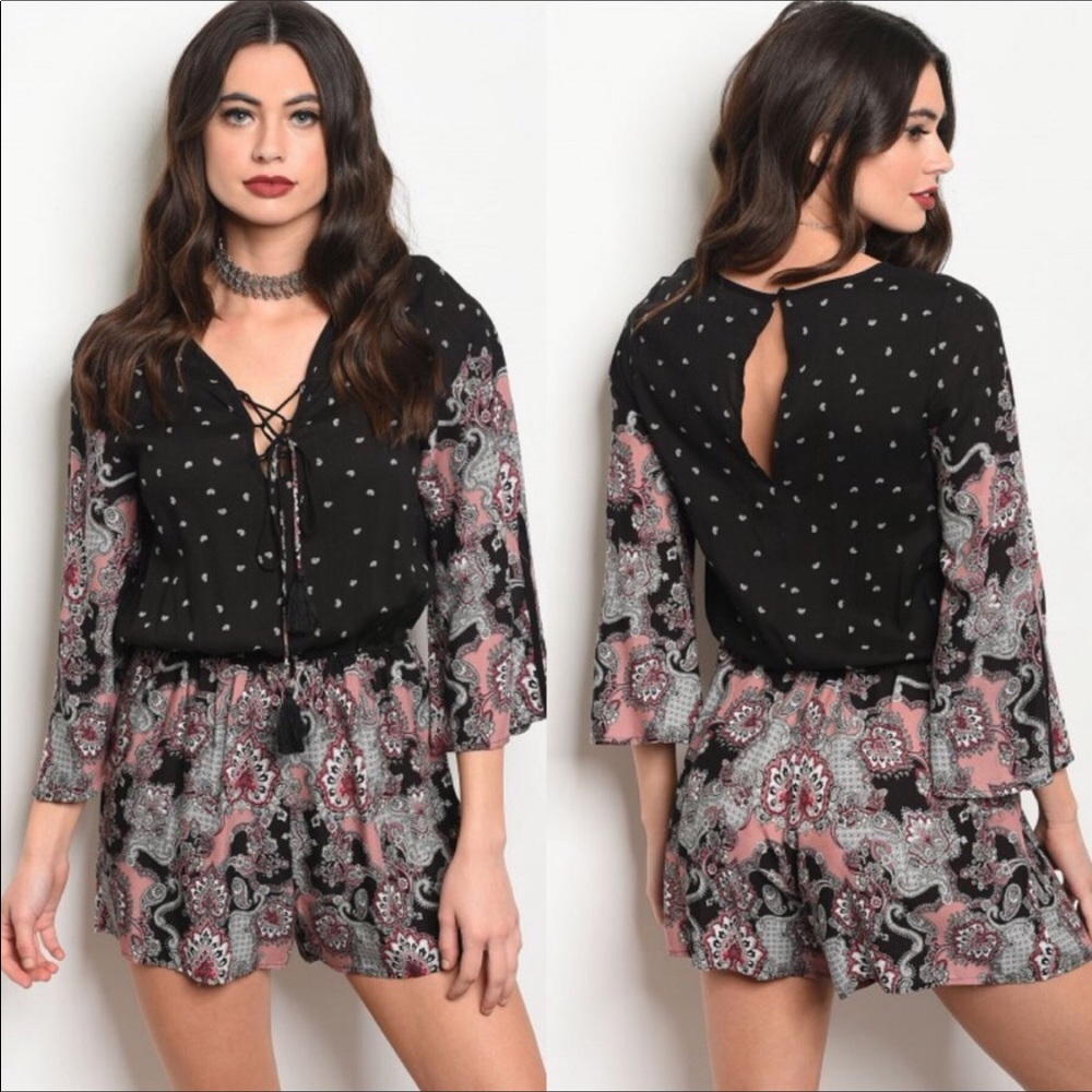 🌺 MULTI PRINT ROMPER